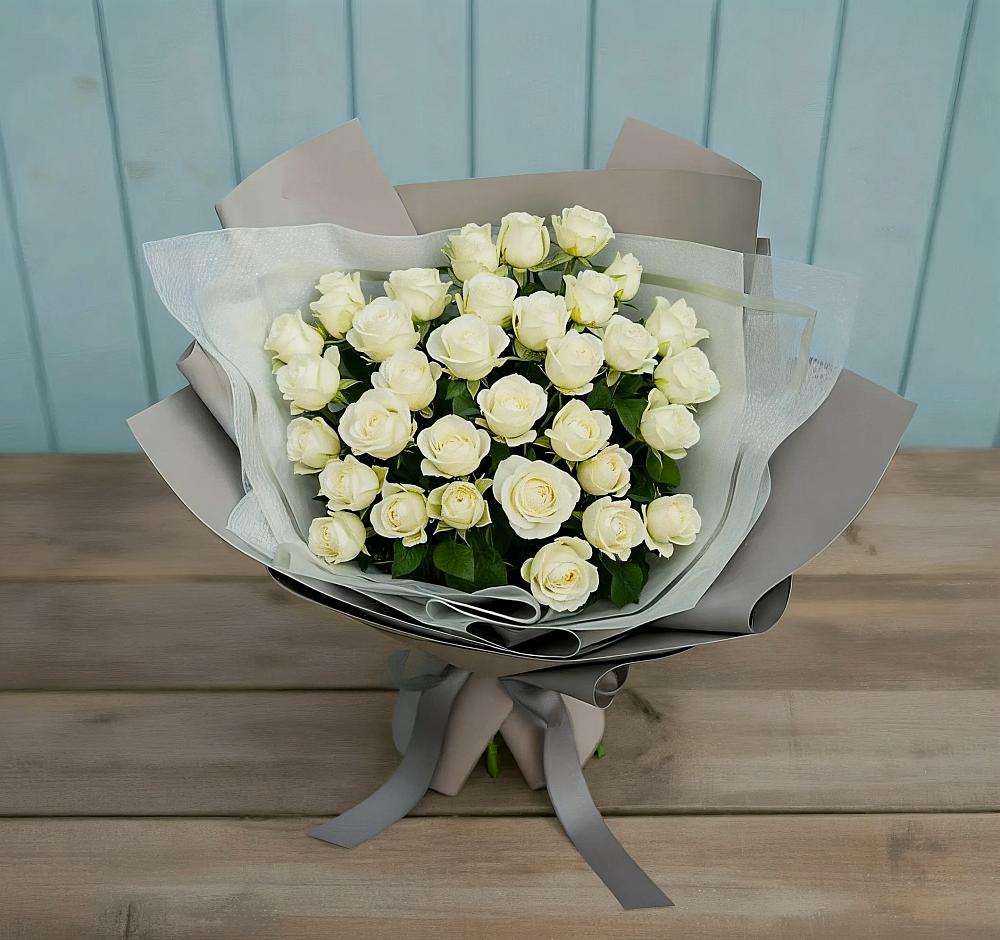 Букет Белоснежная нежность в Рефтинском