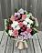 Букет цветов из: Альстромерии, Гвоздики, Розы и Хризантемы в Рефтинском