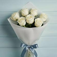 Букет 7 Белых роз Эдлесс Лав #REPLACE_PRED# Рефтинском