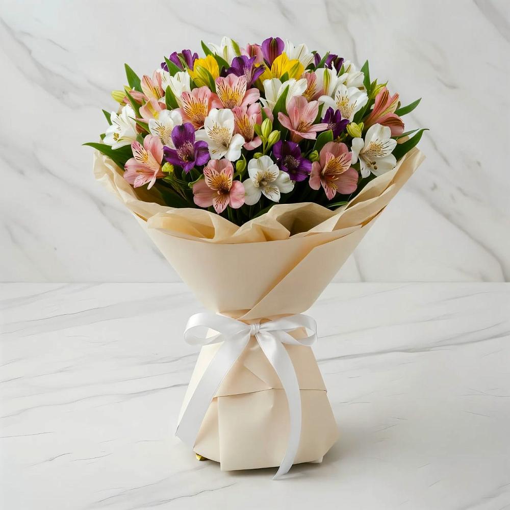 Букет цветов из: Альстромерии в Рефтинском