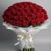 Букет 101 Красная роза Блэк Мэджик в Рефтинском