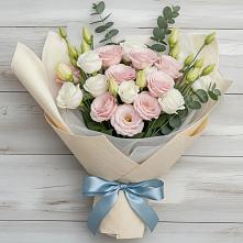 Букет цветов из:  Лизиантусы #REPLACE_PRED# Рефтинском