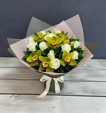 Букет цветов из:  Орхидеи и Розы в Рефтинском