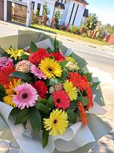 Букет цветов из:  Герберы #REPLACE_PRED# Рефтинском