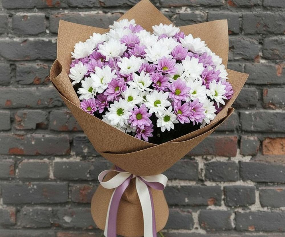 Букет цветов из: Хризантемы в Рефтинском