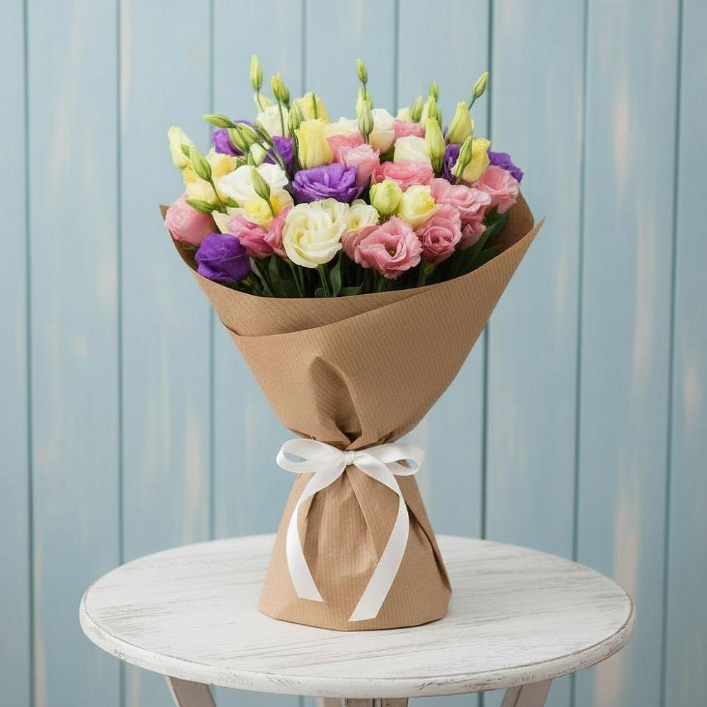 Букет цветов из: Лизиантусы в Рефтинском