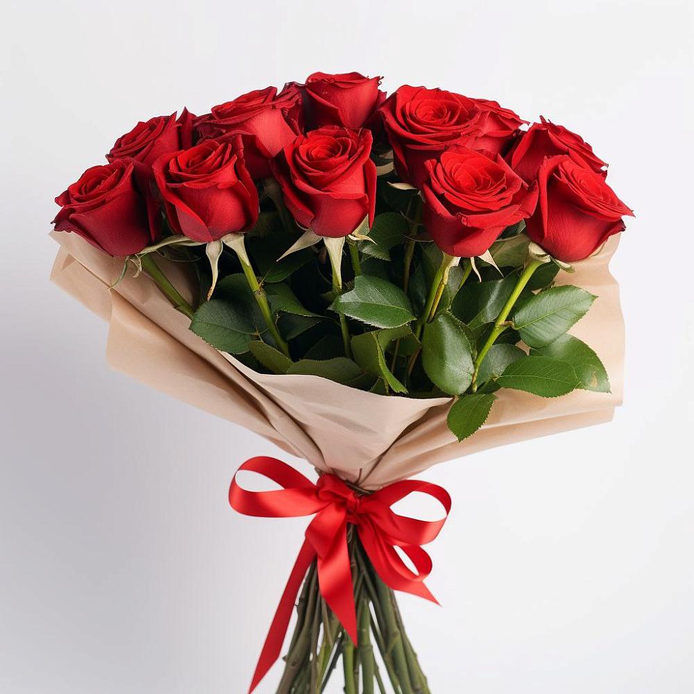 Букет 11 Красных роз Эдлесс Лав в Рефтинском