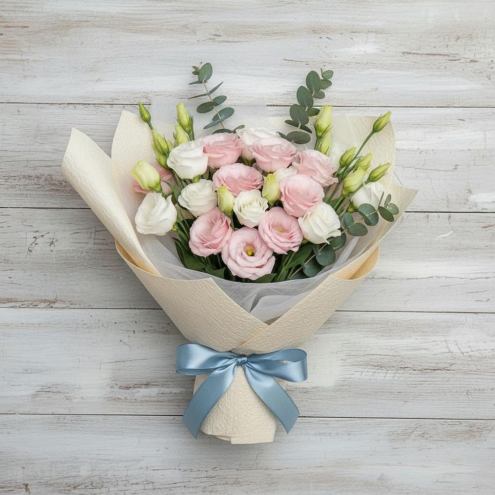 Букет цветов из: Лизиантусы в Рефтинском